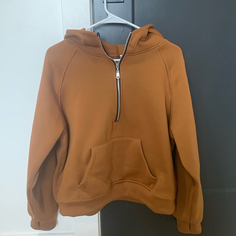 Amazon half-zip hooded pullover